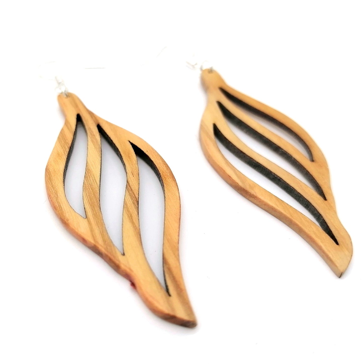 multicolor prtal Wood Handmade Earrings