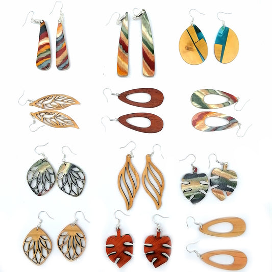 Wood Handmade Earrings  payment link for market