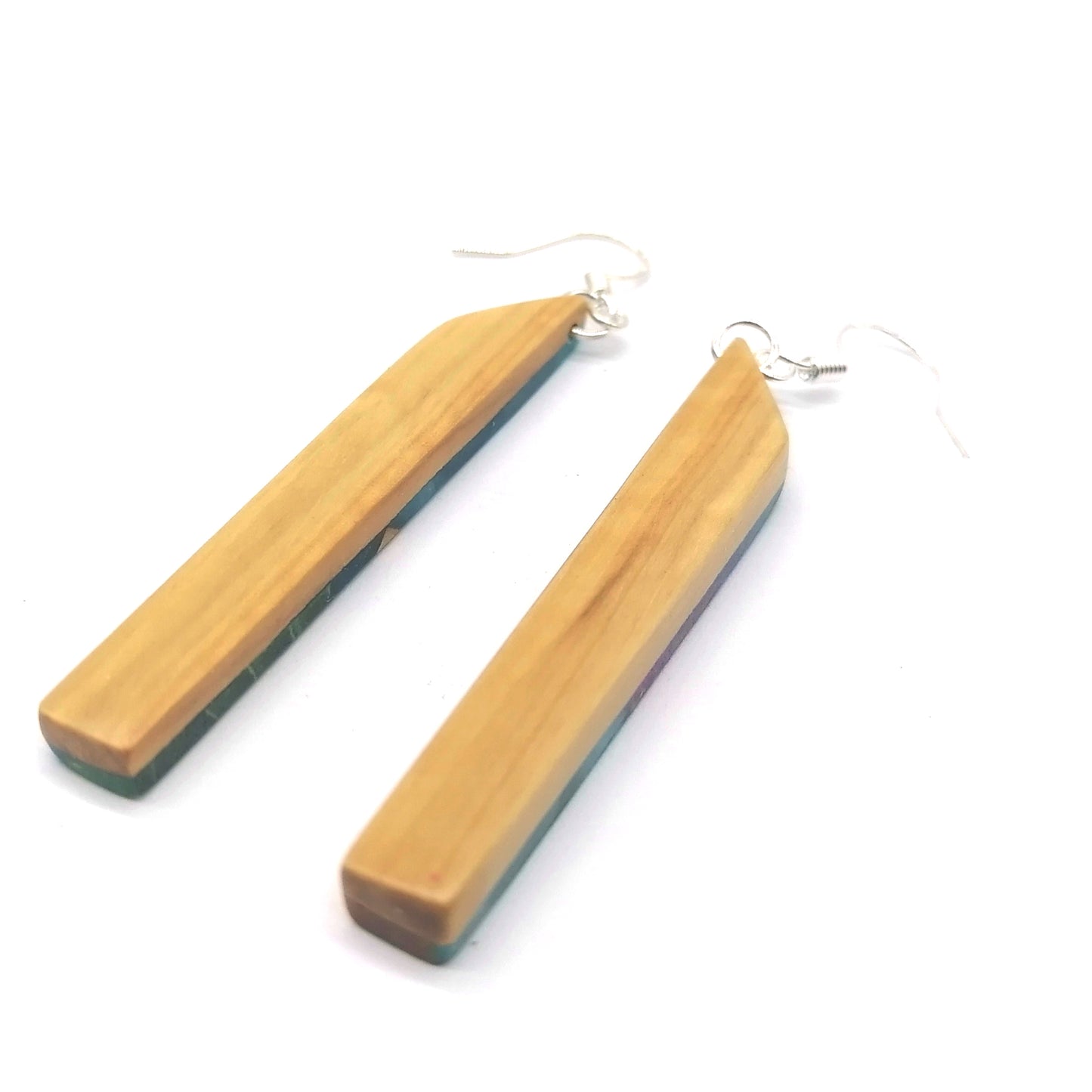 Multicolor  Wood Handmade  Earrings ear015