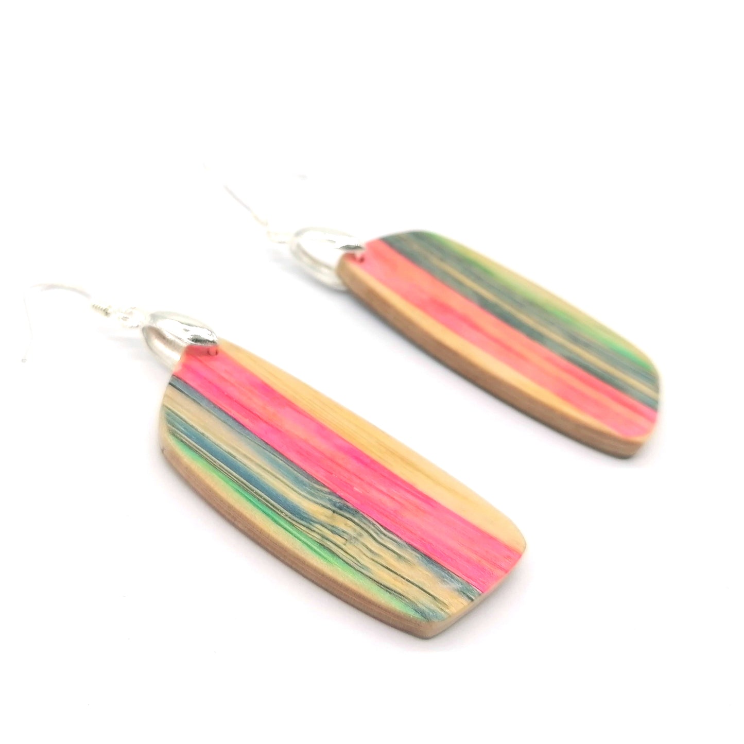 Multicolor  bamboo Handmade  Earrings ear016