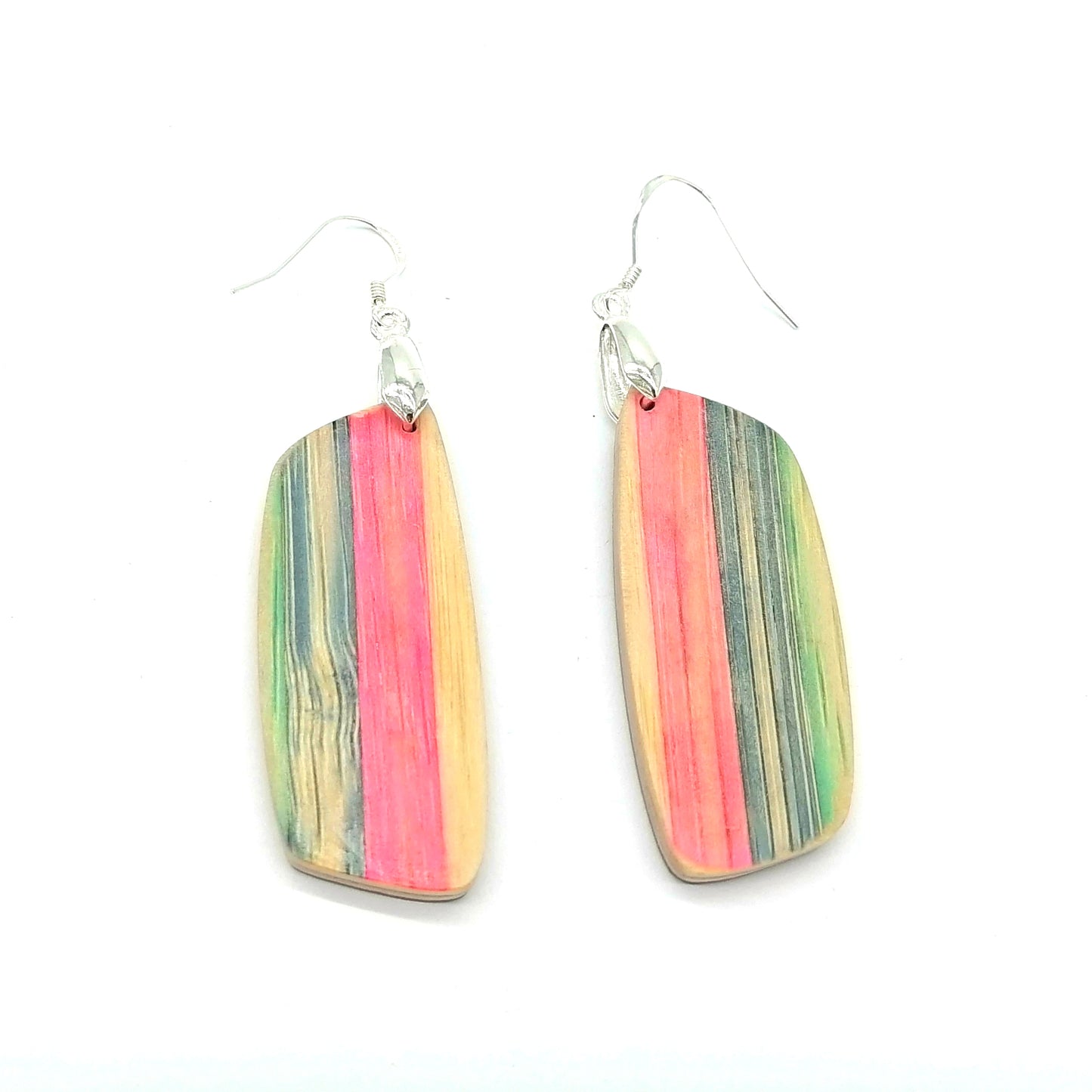 Multicolor  bamboo Handmade  Earrings ear016