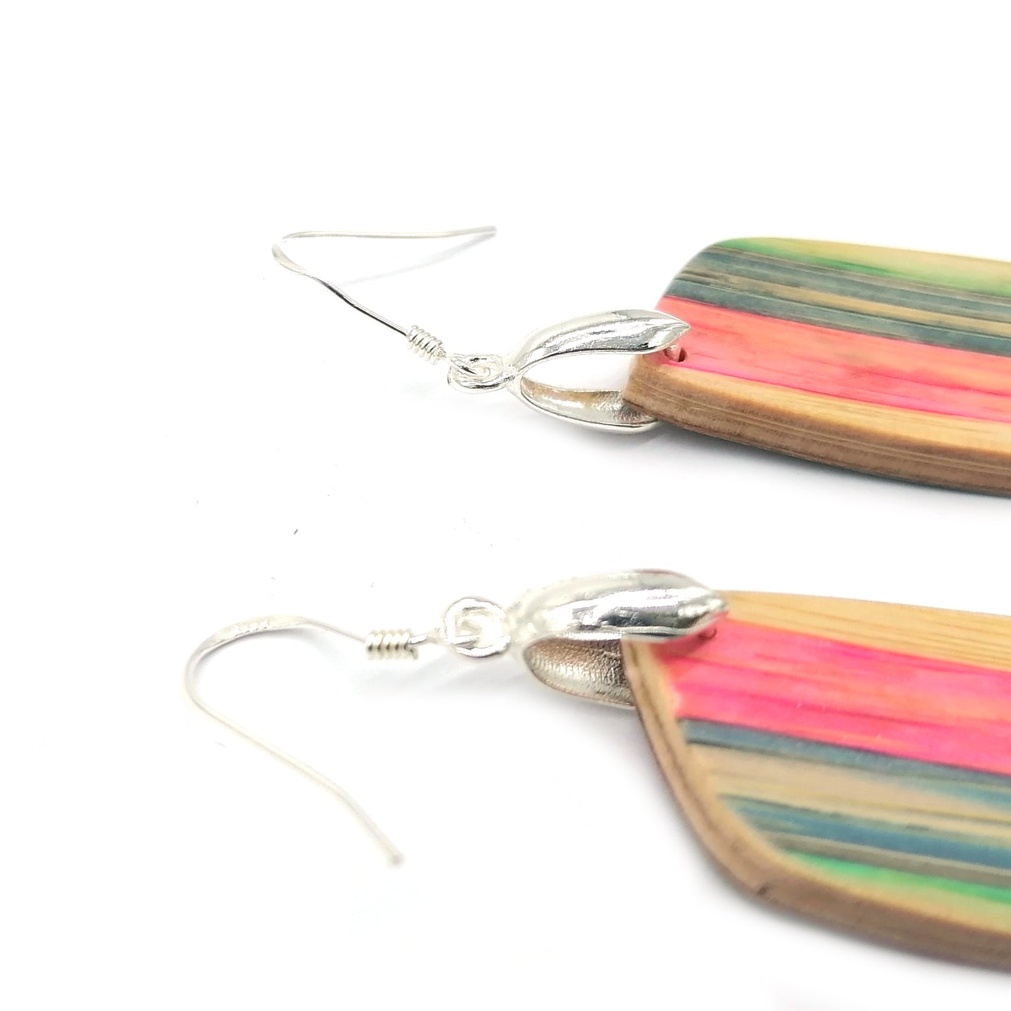 Multicolor  bamboo Handmade  Earrings ear016