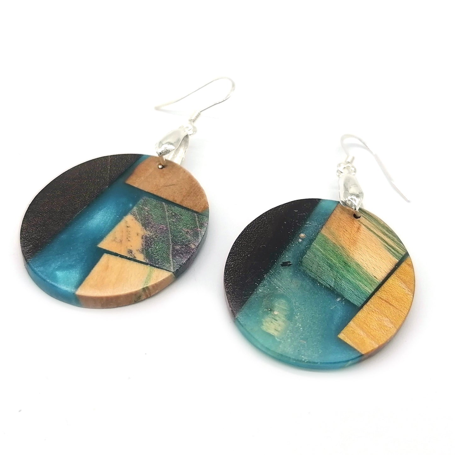 multicolor  Wood Handmade Earrings ear011