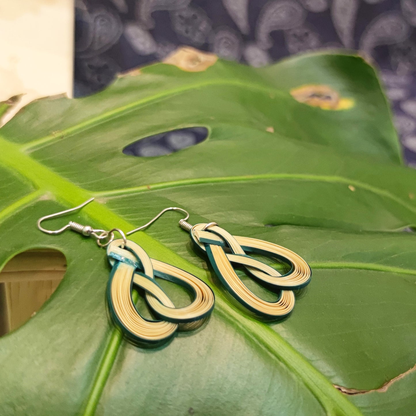 Exquisite Handmade Earring, Bamboo Weaving