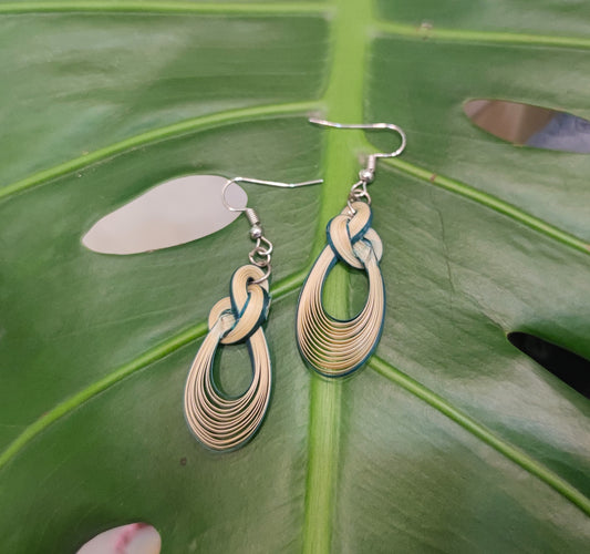 Exquisite Handmade Earring, Bamboo Weaving