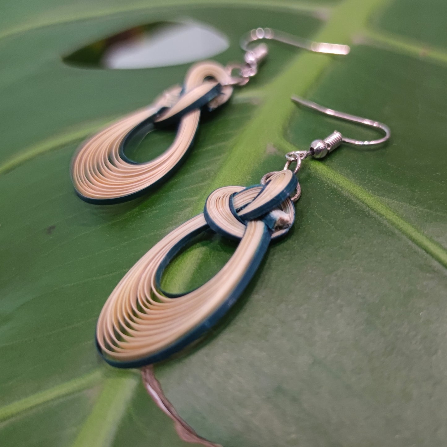 Exquisite Handmade Earring, Bamboo Weaving