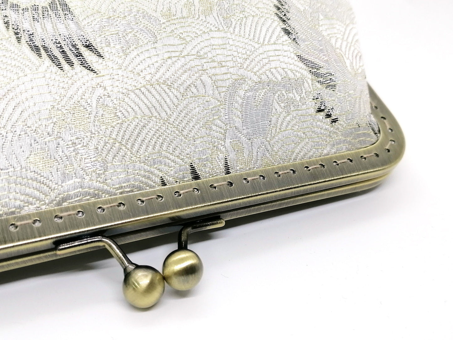 Crane Silk Evening Clutch Bag