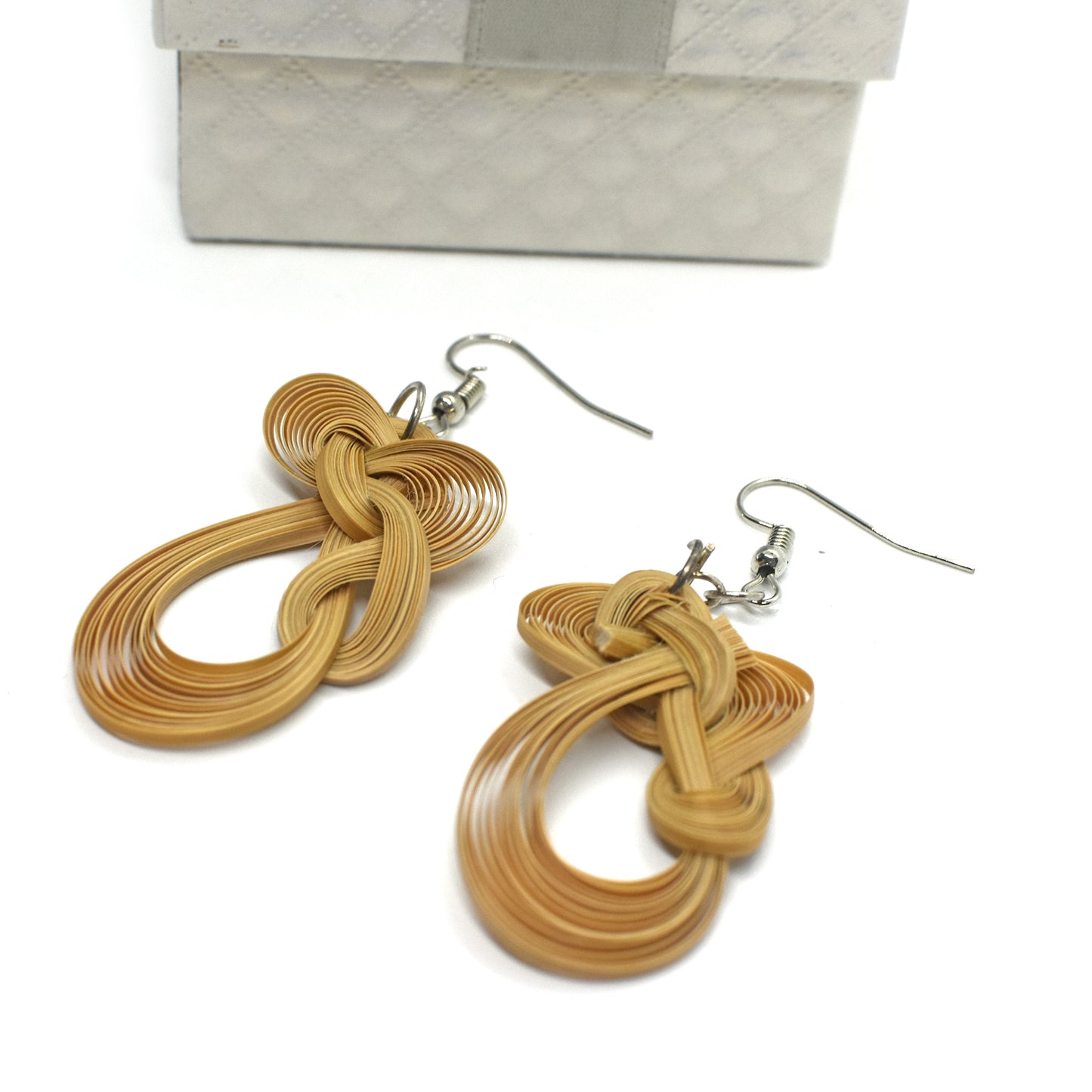 Crafted Earring, Bamboo Weaving