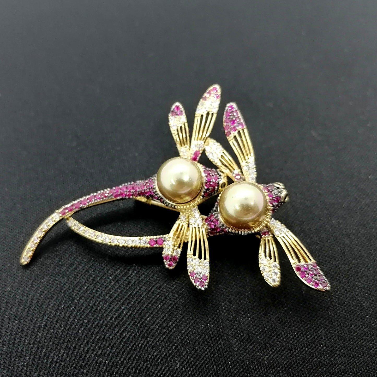 Jeweled Dragonfly Brooch