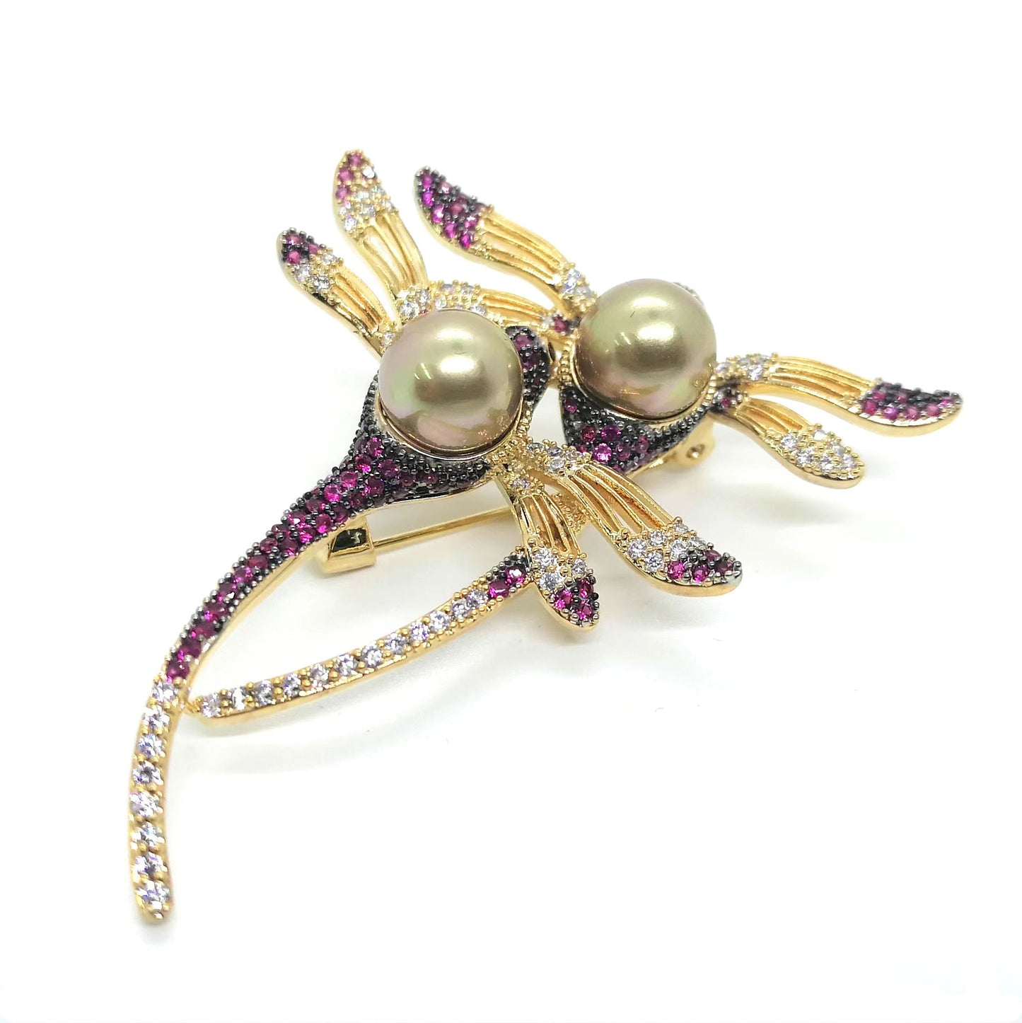 Jeweled Dragonfly Brooch