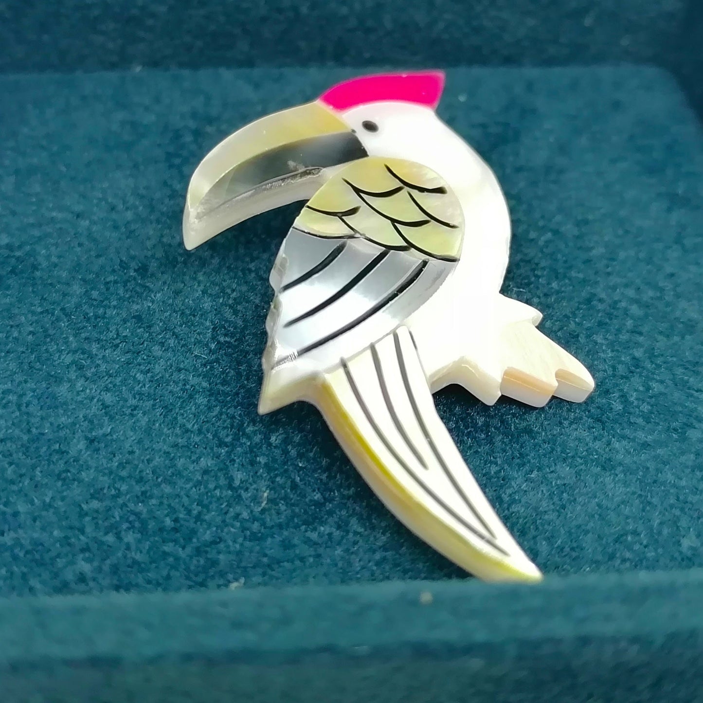 Bird Silver Gold Brooch