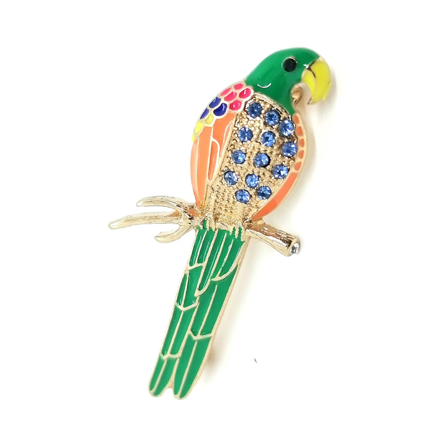 Parrot Brooch, Shinning Look