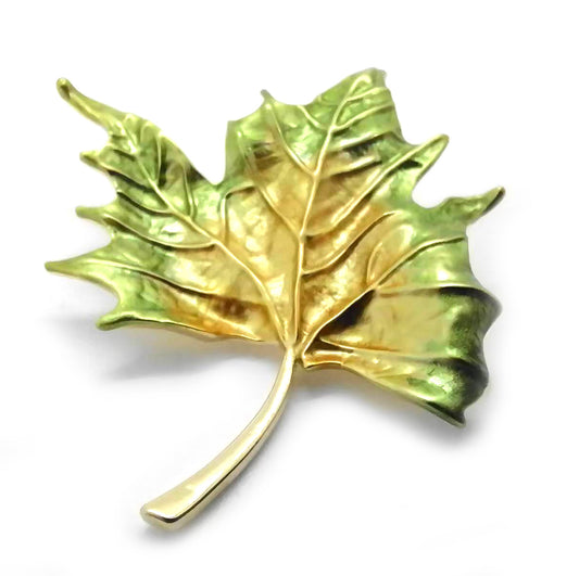 Leaf Brooch, Handmade Gift