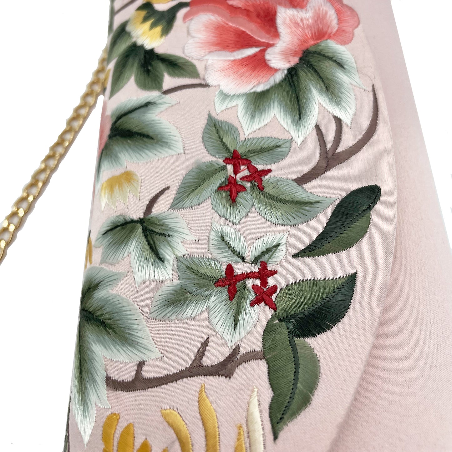 Embroidered Flowers Messenger Bag, Shoulder Bag