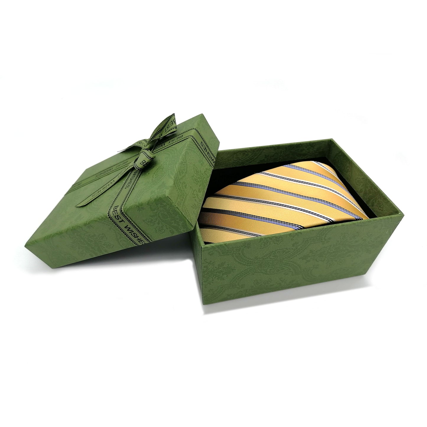 Novelty Silk Necktie For Men, Vibrant Yellow