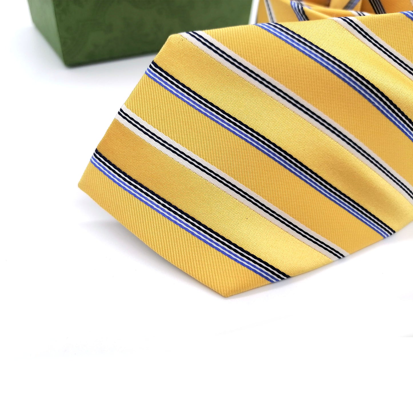 Novelty Silk Necktie For Men, Vibrant Yellow