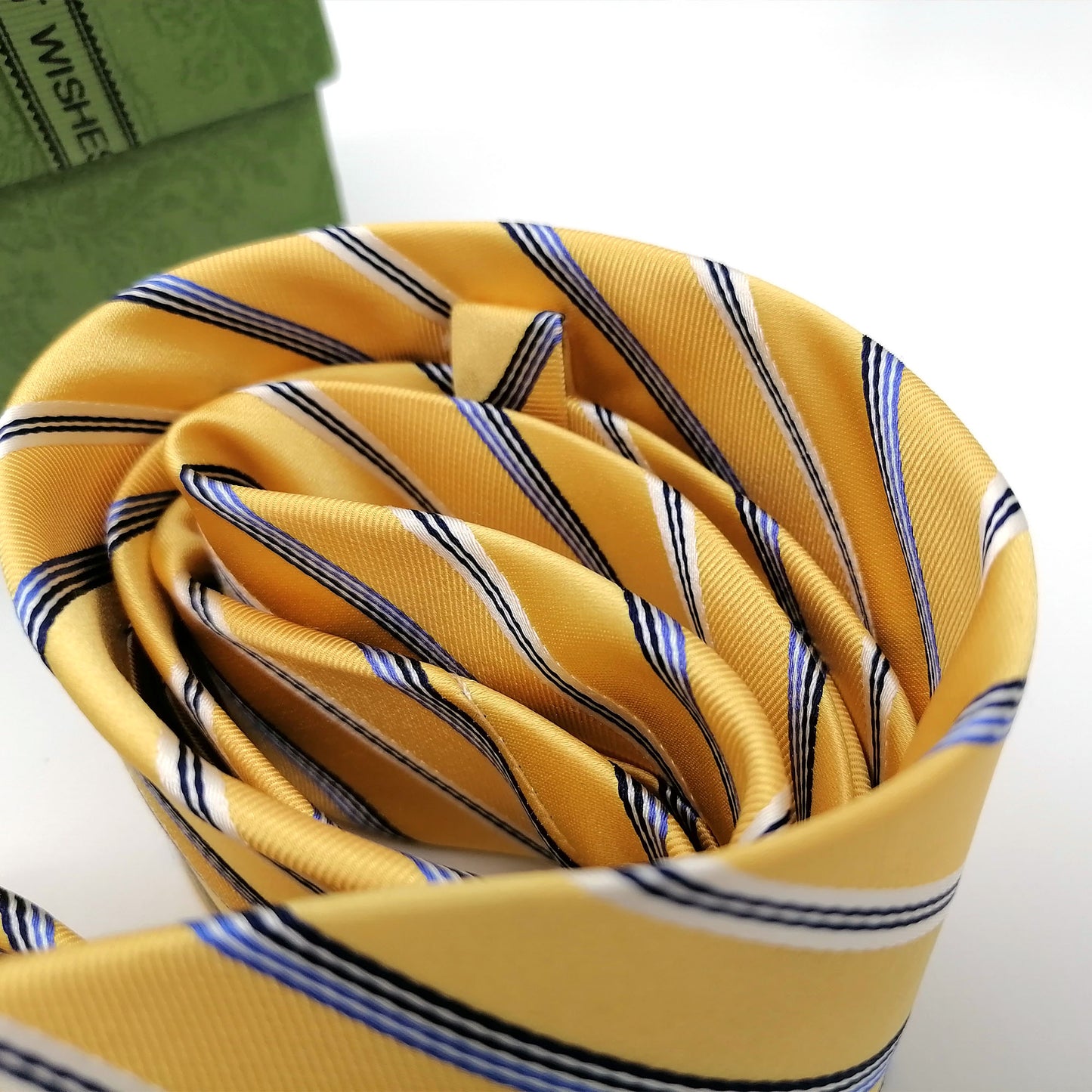 Novelty Silk Necktie For Men, Vibrant Yellow